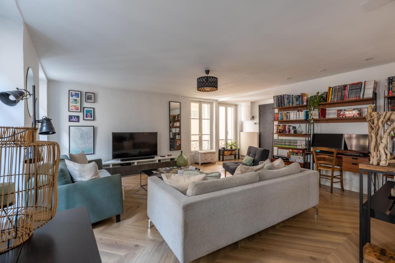 Апартаменты 90M2 Renove - Terrasse En Plein Coeur De Марсель Экстерьер фото