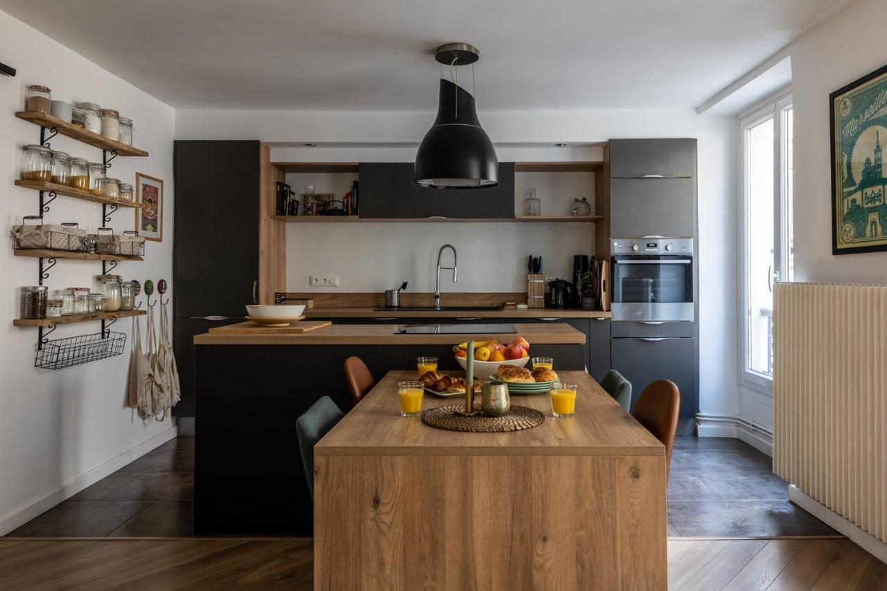 Апартаменты 90M2 Renove - Terrasse En Plein Coeur De Марсель Экстерьер фото